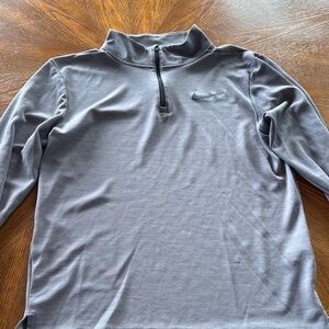 Nike Gray Quarter-Zip Pullover